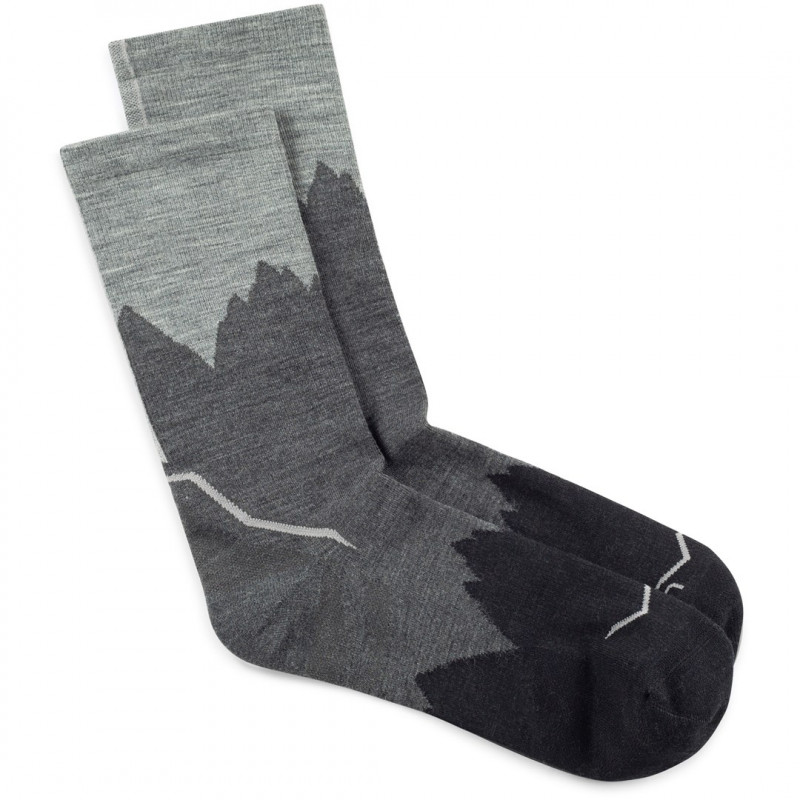 Buff Merino Lightweight Crew Sock LWC3, čierna, L