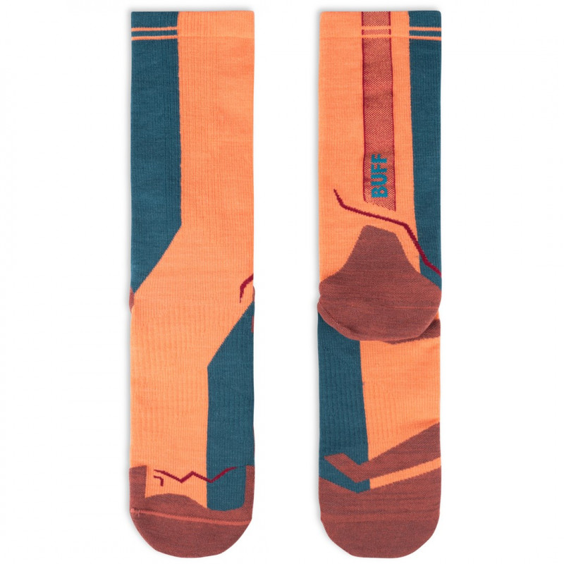 Buff Merino Lightweight Crew Sock LWC4, Flamingo, L