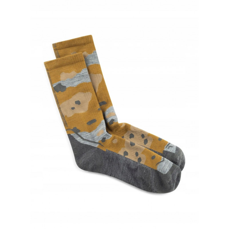 Buff Merino ľahká posádková ponožka LWC2, Umber Khaki, L