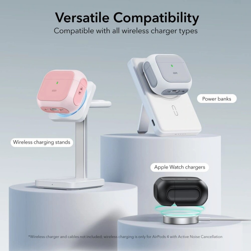 ESR Orbit HaloLock MagSafe puzdro pre Apple AirPods 4, ružové