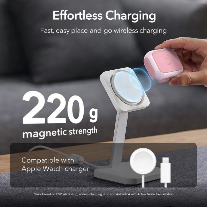 ESR Orbit HaloLock MagSafe puzdro pre Apple AirPods 4, ružové