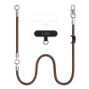 Sada crossbody popruhu a náramku Tech-Protect C10S Rope, Walnut Brown/Titanium