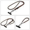 Sada crossbody popruhu a náramku Tech-Protect C10S Rope, Walnut Brown/Titanium
