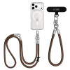 Sada crossbody popruhu a náramku Tech-Protect C10S Rope, Walnut Brown/Titanium