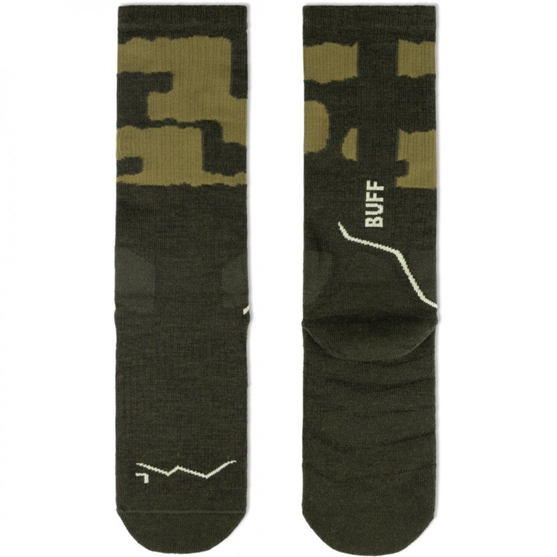Buff Thermonet® Crew Socks TC olivovo zelené L