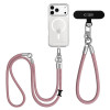 Tech-Protect C10S Rope Set popruhu crossbody a pútka na zápästie, Dusty Rose/Titán