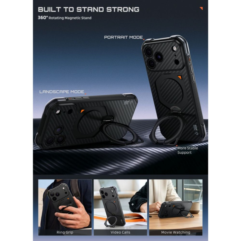 Supcase UB Aero MagSafe Aramid puzdro pre Apple iPhone 17 Pro Max / 18 Pro Max, čierne