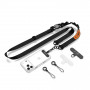 Tech-Protect C9S Rope Crossbody popruh na telefón cez telo, čierna/oranžová