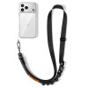 Tech-Protect C9S Rope Crossbody popruh na telefón cez telo, čierna/oranžová