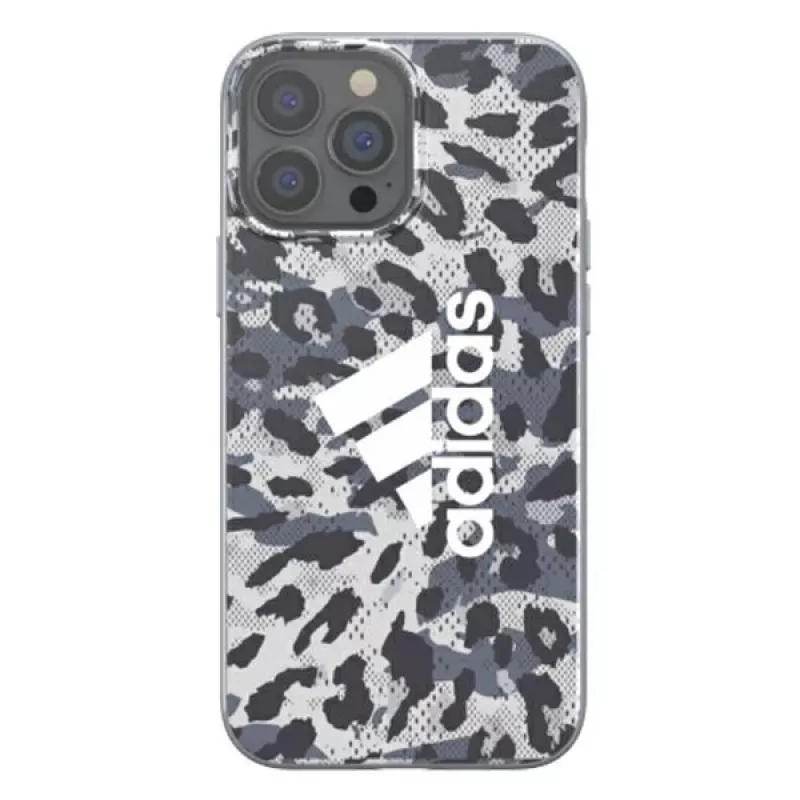 Adidas OR SnapCase Leopard puzdro pre Apple iPhone 13 Pro Max, sivé