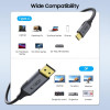 Kábel Tech-Protect UltraBoost USB-C na DisplayPort 1.4, 8K 60Hz, 180 cm, čierny