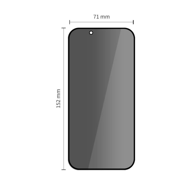 Tech-Protect Glass Spy+ súkromné tvrdené sklo pre Apple iPhone Air (2 ks)