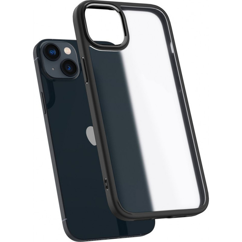Spigen Ultra Hybrid puzdro na Apple iPhone 14 Plus / 15 Plus, mrazivo čierna