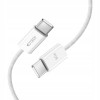 Kábel Tech-Protect Ultraboost Classic USB-C / USB-C PD, 60W, 3A, 100 cm, biely