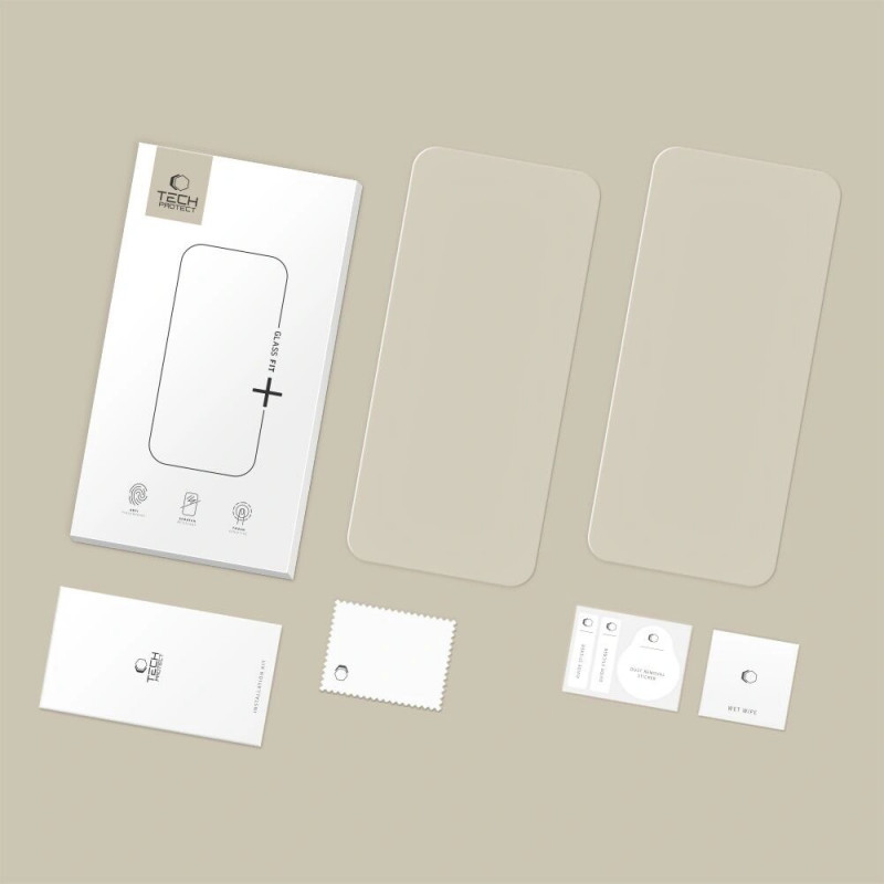 Tech-Protect Glass Fit+ THP4496 tvrdené ochranné sklo obrazovky pre Apple iPhone 16 Pro Max / 17 Pro Max / 18 Pro Max, priehľadné (2 ks)