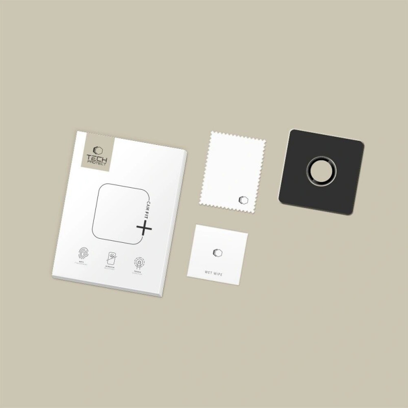 Tech-Protect Camring Fit+ kryt na objektív fotoaparátu pre Apple iPhone Air, čierny