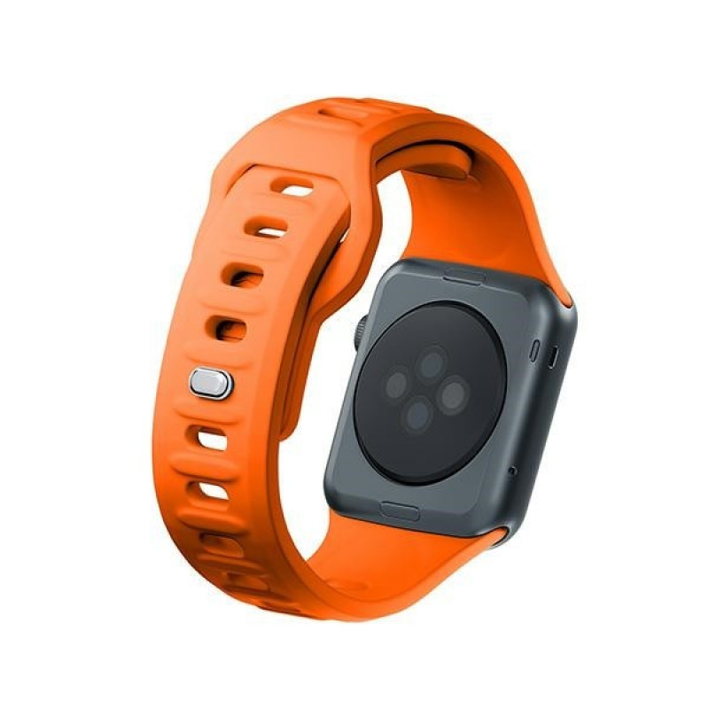 Silikónový remienok na hodinky 3mk pre Apple Watch 38/40/41 mm, oranžový