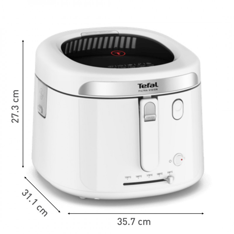 Tefal Filtra Vision FF2541E0 fritéza, 2,1 L, 1900 W, biela