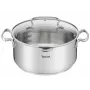 Tefal Duetto+ G7194655 Hrniec, okrúhly, nerezová oceľ, 24 cm, sklenené veko