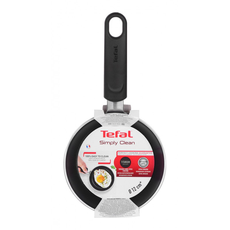 Tefal Simply Clean B56700 univerzálna panvica, okrúhla, 12 cm