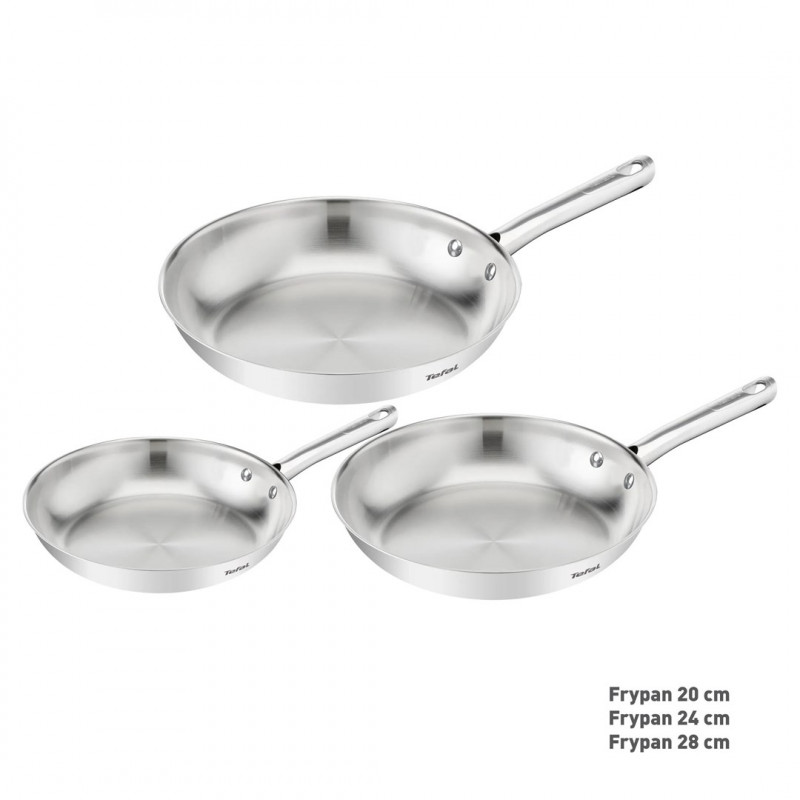 Sada panvíc Tefal Duetto On B866S334, 3 ks, 20/24/28 cm, nehrdzavejúca oceľ