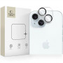Tech-Protect Cam Fit+ tvrdené sklo na objektív fotoaparátu pre Apple iPhone 14 / 14 Plus / 15 / 15 Plus, číre