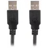 Kábel Lanberg USB-A M/M 2.0, 0,5 m, čierny