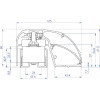 CDVI P300EVO Elektromagnetický profilový zámok dverí 400 mm, 300 kg, monitorovaný (52870)