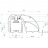 CDVI P300EVO Elektromagnetický profilový zámok dverí 400 mm, 300 kg, monitorovaný (52870)