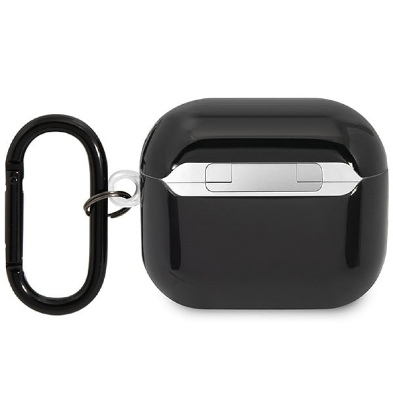 BMW BMA322SWTK Viacfarebné pruhy kryt pre Apple AirPods 3, čierny