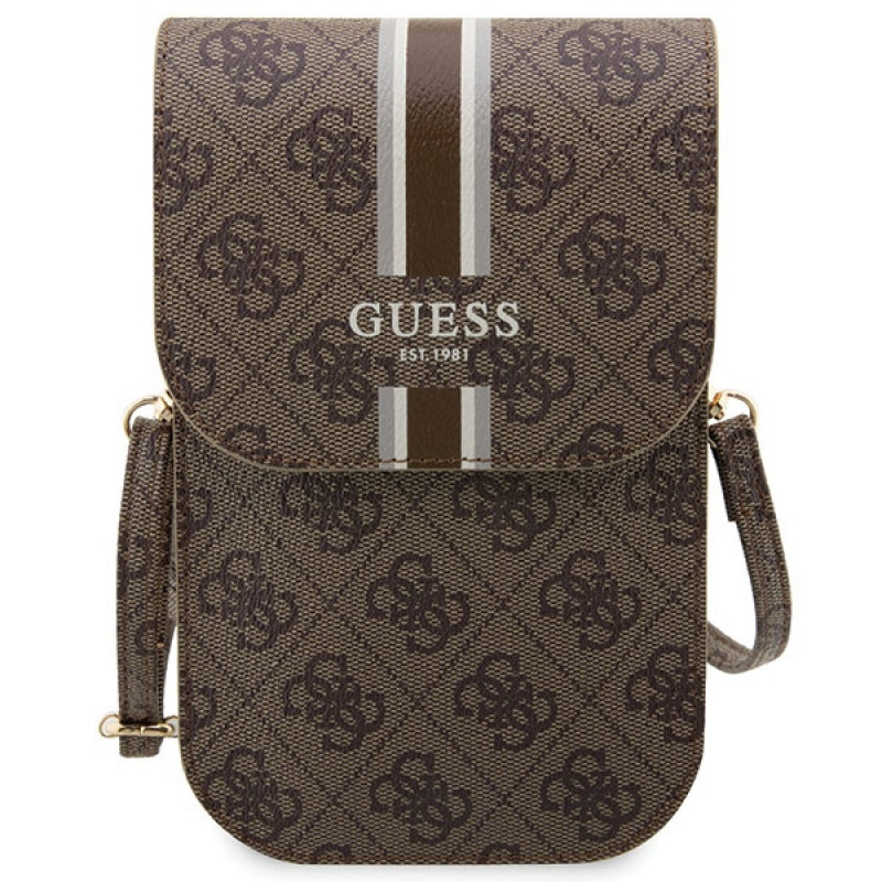Guess GUWBP4RPSW 4G Stripes kabelka, hnedá