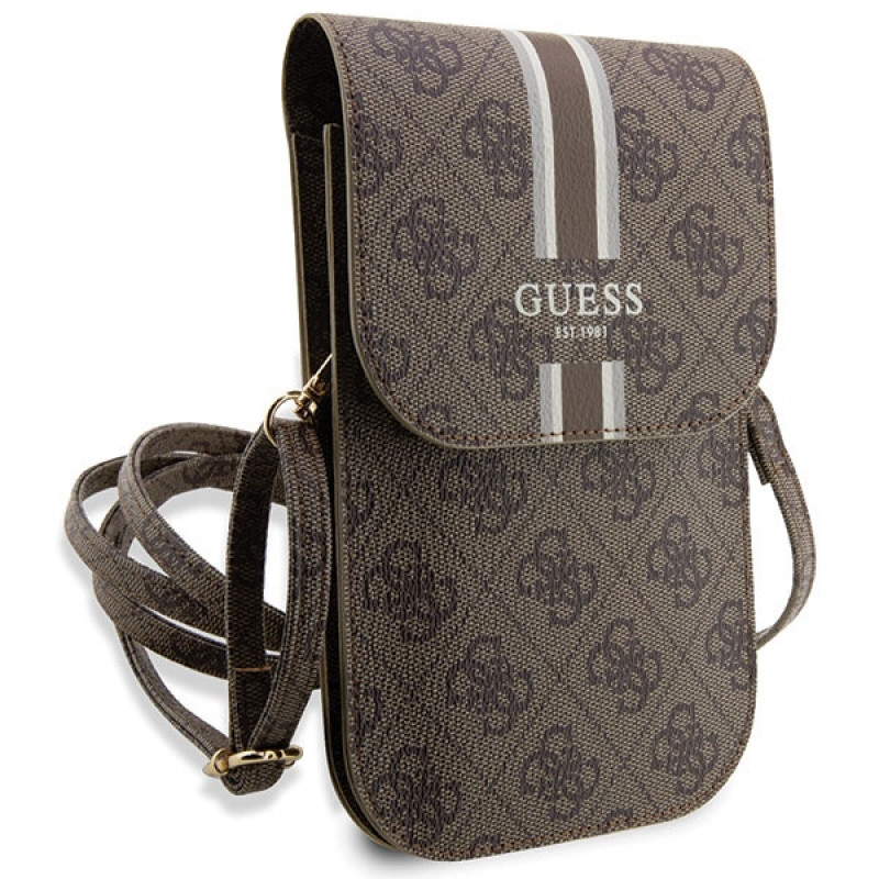Guess GUWBP4RPSW 4G Stripes kabelka, hnedá