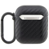BMW BMA2WMPUCA2 Carbon Double Metal Logo kryt na Apple AirPods 1/2, čierny