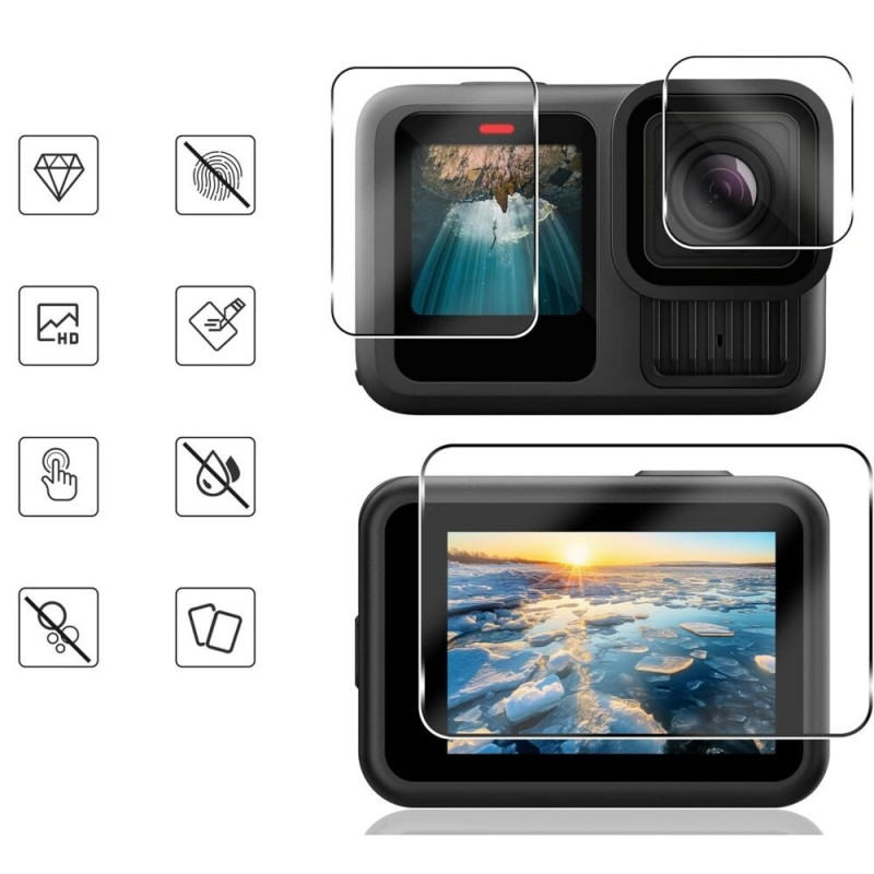 Tech-Protect Glass Fit+ tvrdené sklo pre GoPro Hero 13 (2 ks), číre