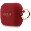 Guess Silikónové puzdro Glitter Ring pre Apple AirPods Pro 3, fuchsiová