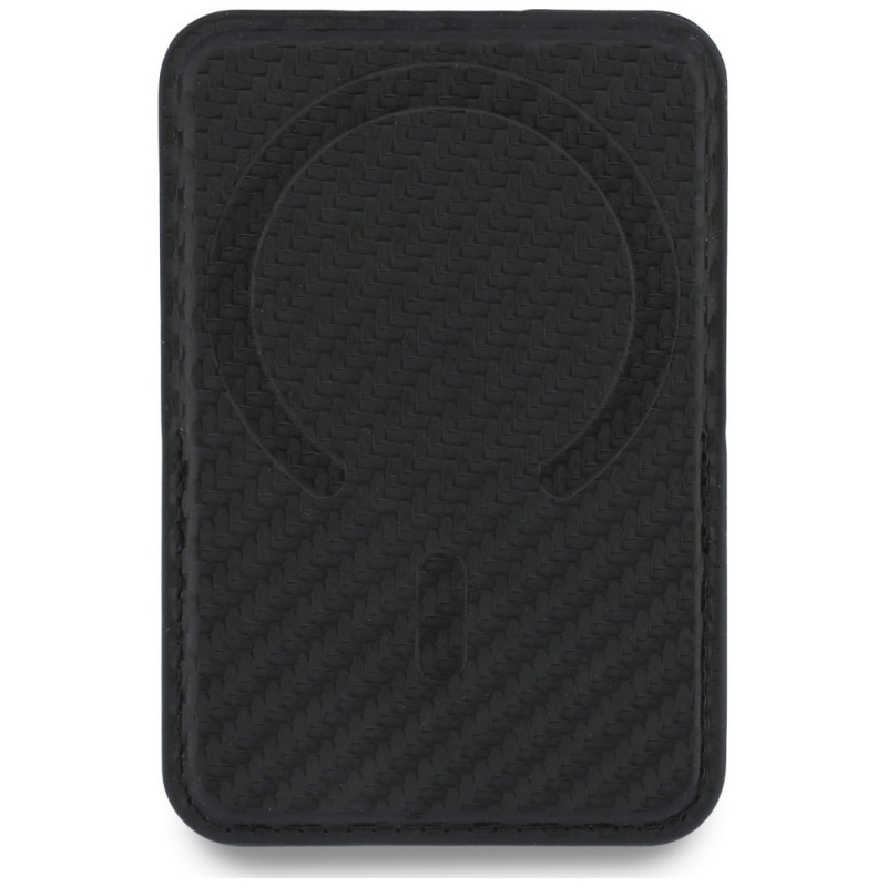 BMW M Carbon Metal Logos MagSafe peňaženka, čierna