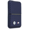BMW M Carbon Metal Logos MagSafe peňaženka, tmavomodrá