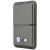BMW M Carbon Metal Logos MagSafe peňaženka, antracitová
