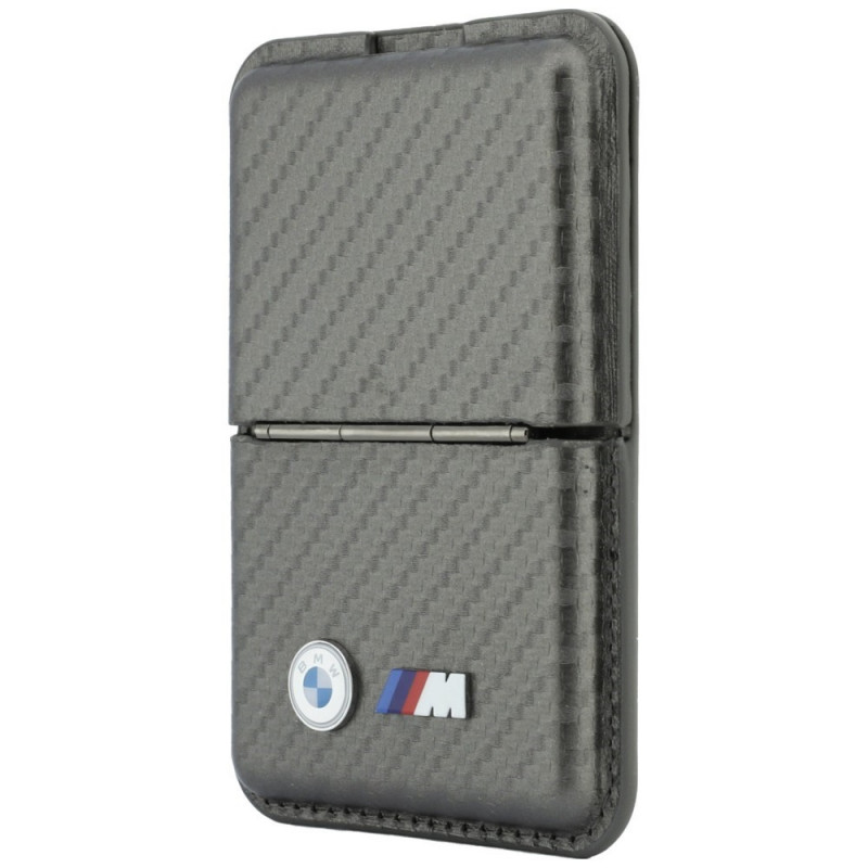 BMW M Carbon Metal Logos MagSafe peňaženka, antracitová