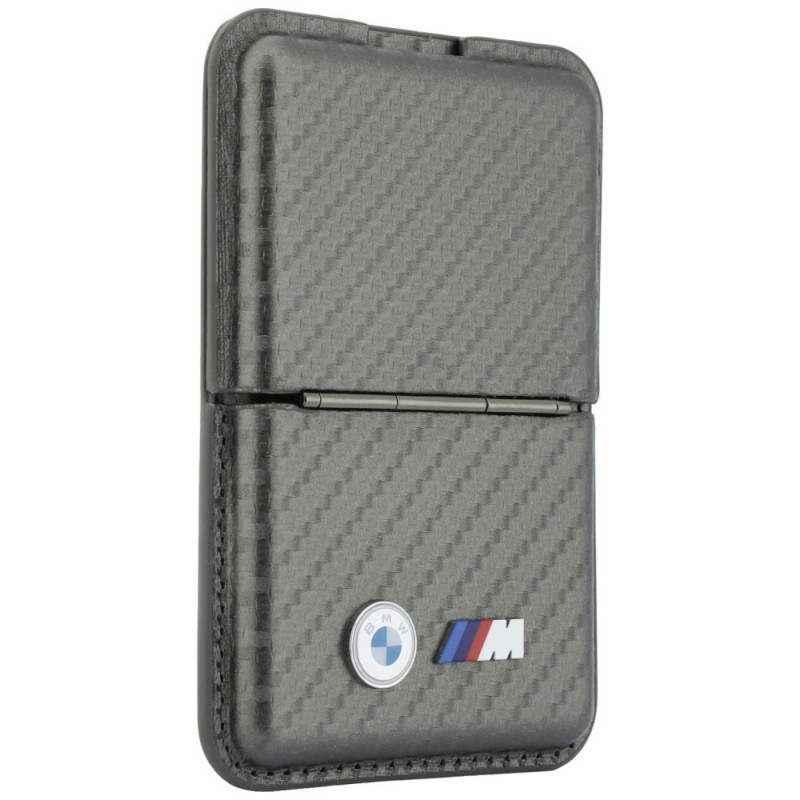 BMW M Carbon Metal Logos MagSafe peňaženka, antracitová
