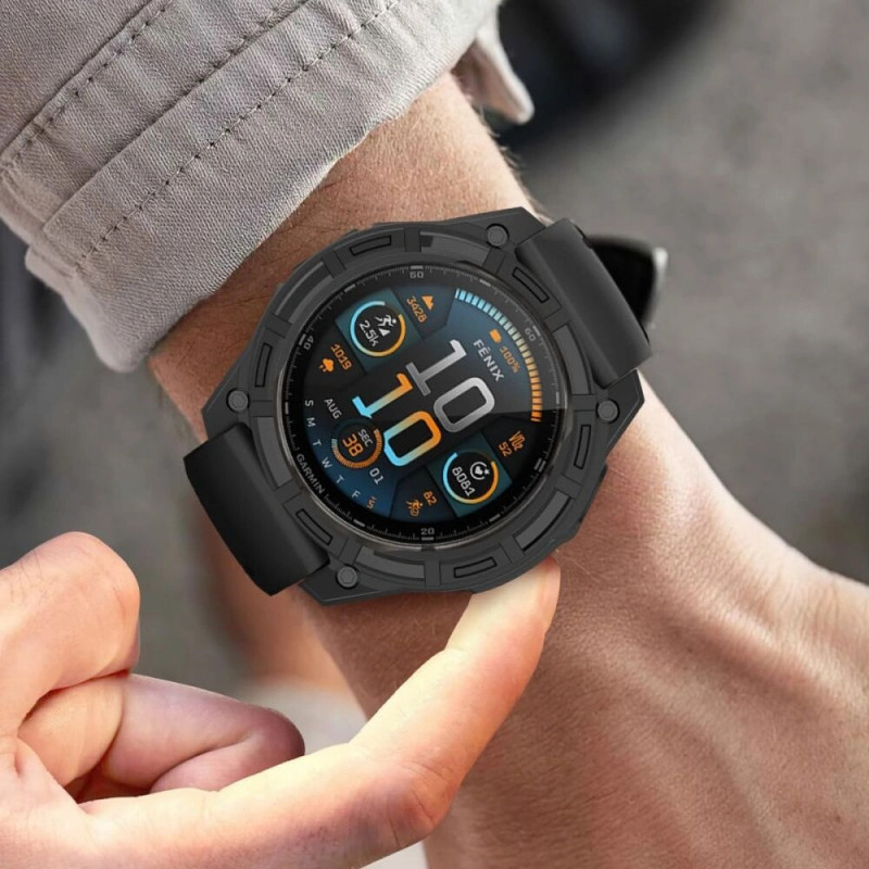 Tech-Protect puzdro Defense Air pre Garmin Fenix 7X / 7X Pro, čierne