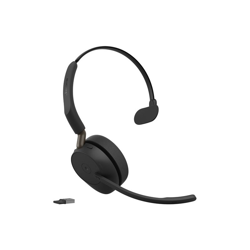 Jabra Evolve3 65 Mono Headset LINK 390a MS s nabíjacím stojanom, Bluetooth, On-Ear