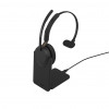 Jabra Evolve3 65 UC Mono Headset, Link 390c, nabíjací stojan, čierna (36599-889-889)