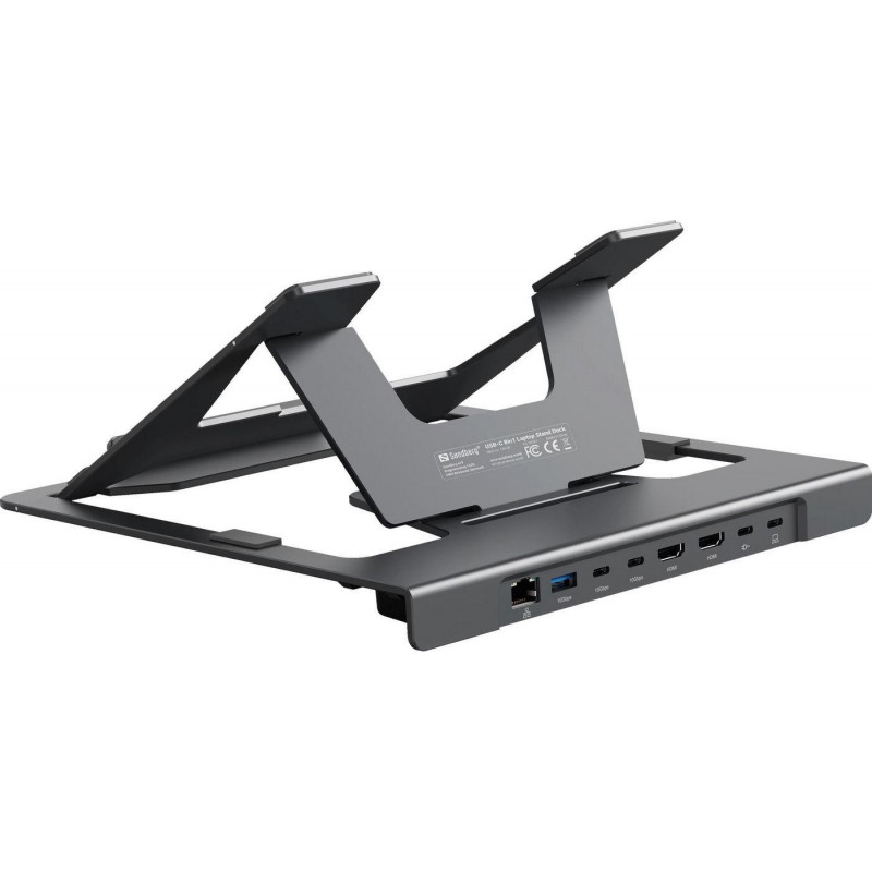 Sandberg USB-C 8in1 stojan na notebook s dokom (136-83)