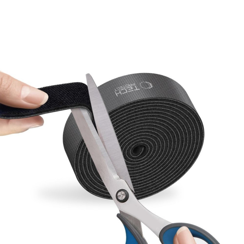 Tech-Protect Suchý zips na organizáciu káblov, 300 cm, čierny