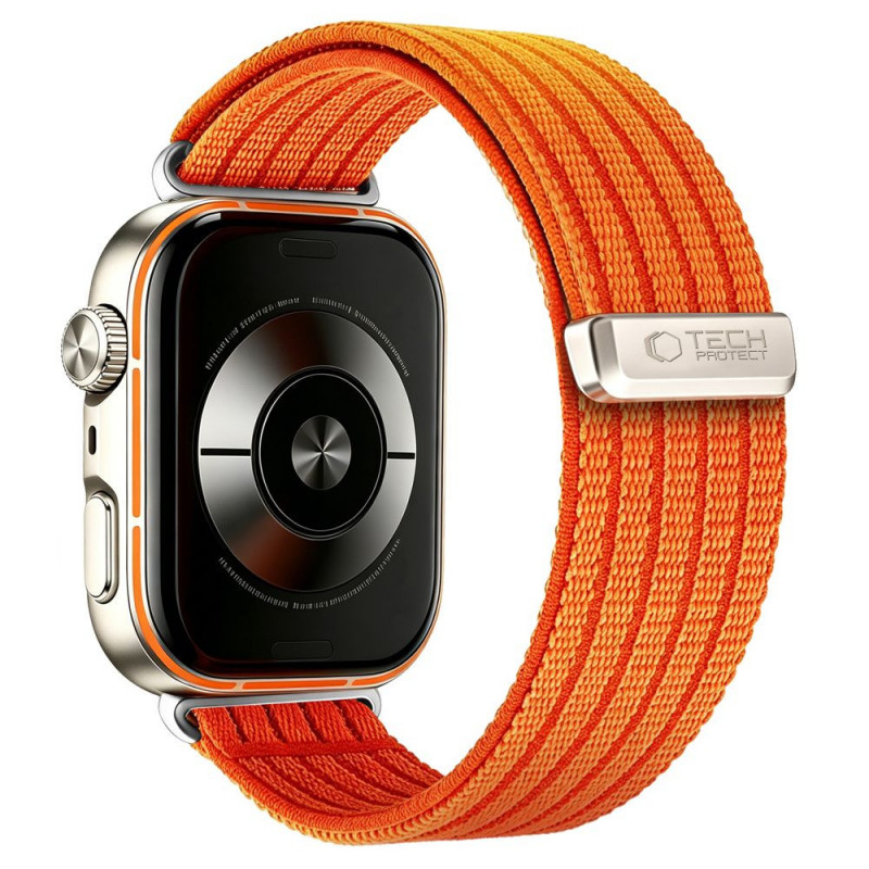 Tech-Protect Nylon remienok pre Huawei Watch Fit 3 / 4 / 4 Pro / 5 / 5 Pro, oranžový
