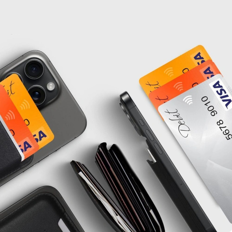 Tech-Protect MagWallet MagSafe univerzálne magnetické puzdro na karty, oranžové