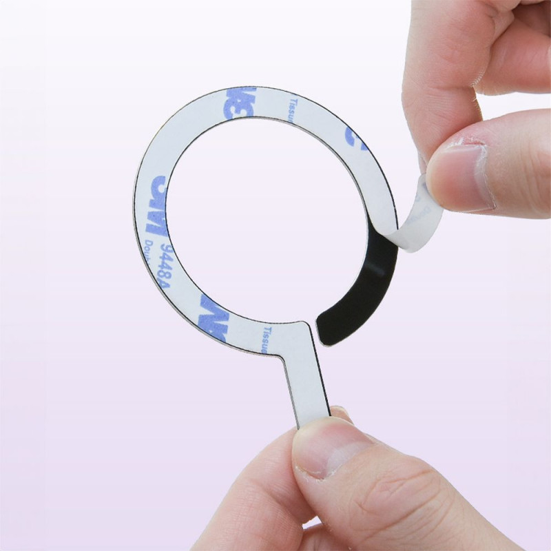 Tech-Protect MetalRing MagSafe kovové platničky, čierna a strieborná (2 ks)