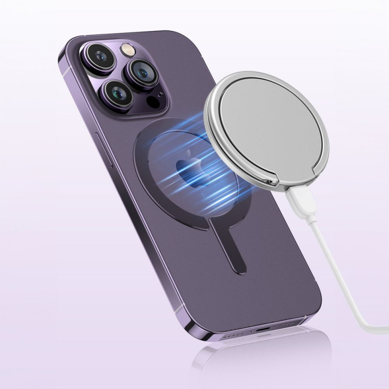Tech-Protect MetalRing MagSafe kovové platničky, čierna a strieborná (2 ks)