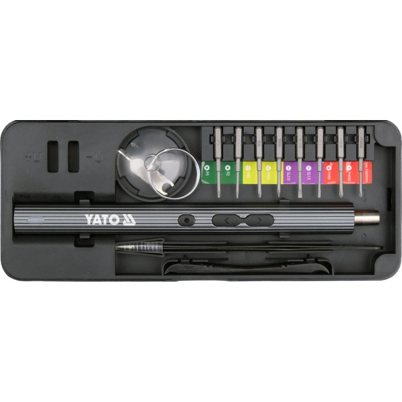 Skrutkovačová sada YATO YT-25770 s bitmi, 3,7 V, 56 ks
